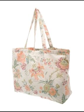 Sezane Floral Canvas Tote